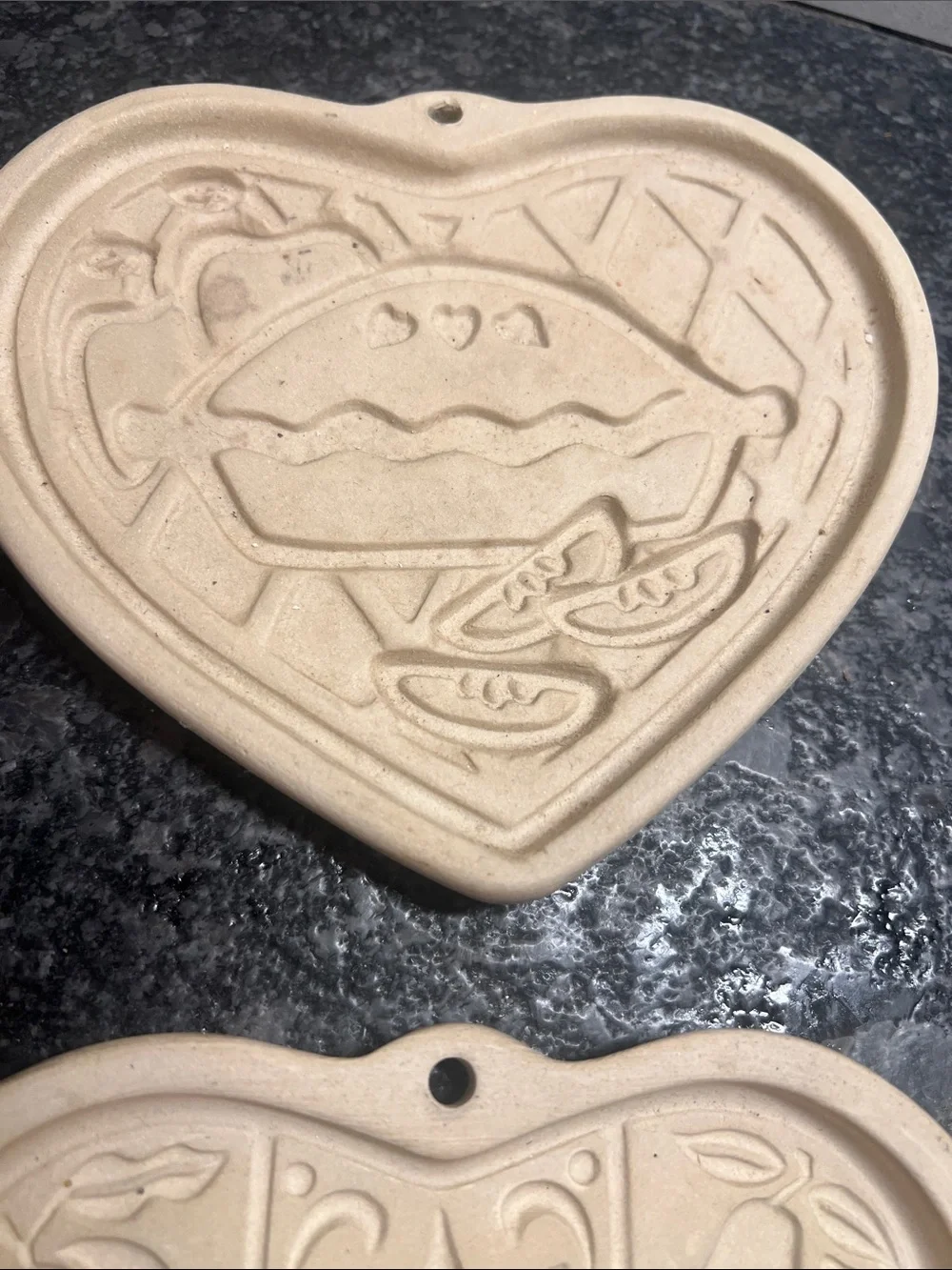 Pampered Chef Vintage Retired Heart cookie molds. Look new. 1998-2002 series